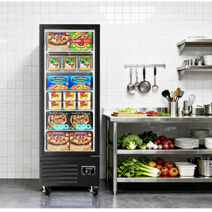 Congélateur vertical commercial à porte vitrée, réfrigérateur de présentation profond pour supermarché, restaurant, stockage d'aliments surgelés - Product Image 2