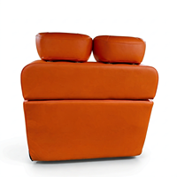 Banc de van 2 places sur mesure en cuir Nappa orange, rabattable et pliable, pour Mercedes Sprinter V-Class