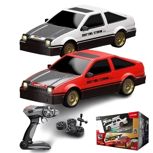 YT OEM Wholesale 2.4GHz 1:16 Scale 4WD RC Car with LED Lights AE86 Drift Racing Car Electronic Remote Control Model Toy Vehicle