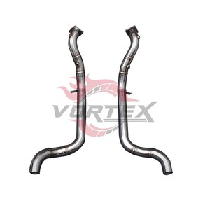 ท่อลงแคท Vortex 304 High Flow สำหรับ Porsche Panamera 970 Turbo GTS 4.8T V8 ปี 2010–2016 พร้อมแผ่นกันความร้อน ไม่แสดงไฟเตือน Check Engine - Product Image 1