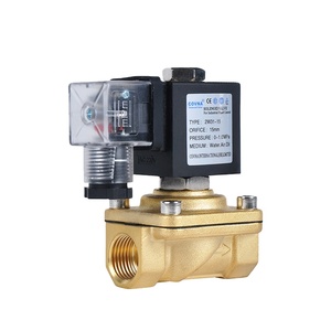 COVNA Vanne solénoïde miniature en laiton 12V 24V à arrêt d'urgence, 2 voies, 1/2 pouce, pour eau et gaz, avec délai de 90 jours - Product Image 2