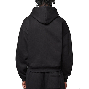 Healy Simple Fashion Zipper Sweatshirt 100% Cotton Hoodie with <b>Side</b> Pocket Custom Logo Unisex Shirts - Product Image 3