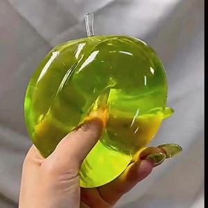 New CHENXI TK Popular 8cm Crystal Apple <b>Ball</b> Maltose <b>Squeeze</b> Toy Stress Relief Toy Squishy <b>Ball</b> for Kids Adults - Product Image 2
