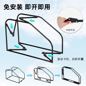 Poussette Corgi détachable et pliable, transporteur pour chats et chiens, cage de poussette réversible élégante. - Product Image 4