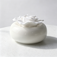 Diffuseur de parfum d'ambiance en cire parfumée, bouteille en céramique de porcelaine faite à la main, diffuseur à bâtonnets d'huiles essentielles pour la maison