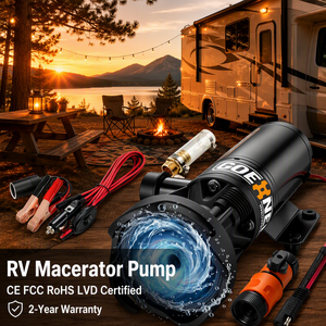 Pompe à <span class=keywords><strong>eaux</strong></span> usées haute pression 12V CC à remplacement direct, 12-15 GPM, aspiration de 3,2 pieds, 3/4 NPT pour le traitement des <span class=keywords><strong>eaux</strong></span> usées - Product Image 1