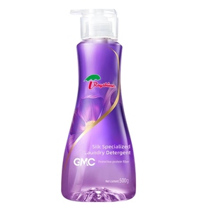 Détergent à <span class=keywords><strong>lessive</strong></span> liquide spécialisé Rayshine Eco-friendly GMC Silk avec parfum floral pour l'entretien des vêtements, flacon pompe en plastique de 500 g - Product Image 1