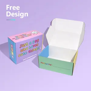 Spedizione in cartone ondulato scatola rigida con Logo a stampa completa personalizzato Pet Dog Cat fornisce confezioni regalo regalo scatole di carta piatte