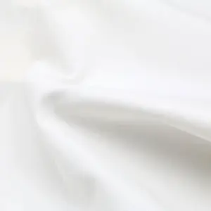 Hot sale pure white comfortable fabric bamboo cotton french terry fleece fabric for home textile