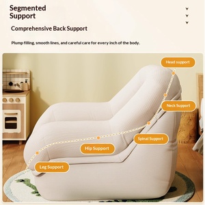 Cozy Nest Lazy <b>Sofa</b> Single Tatami Reclining Chair Sleepable Leisure Seat For Living Room Bedroom Reading Corner - Product Image 3