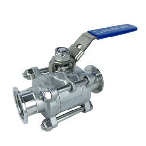 Válvula de Vacío Serie KF KF16 KF25 KF40 KF50 de Acero Inoxidable 304/316 con Abrazadera Tri-Clamp Manual de Alta Resistencia - Product Image 1