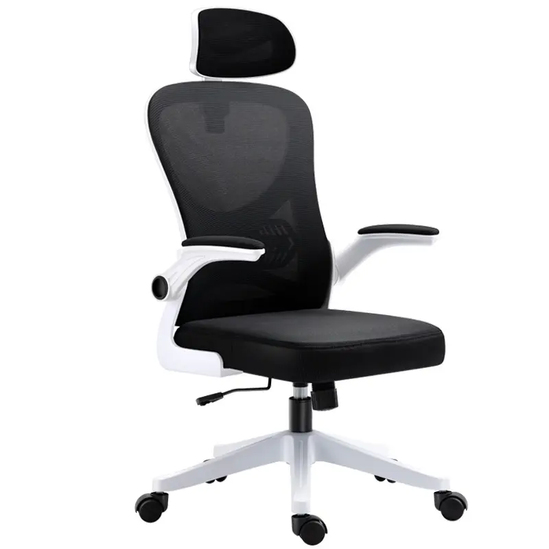 Penjualan pabrik kursi kantor mewah punggung tinggi putih ergonomis putar eksekutif jaring penuh kursi kantor kursi kantor untuk staf