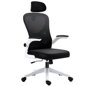 Factory Sales Luxury High Back White Swivel Ergonomics Executive Full Mesh Office Chairs Rolling Office Chair For Staff