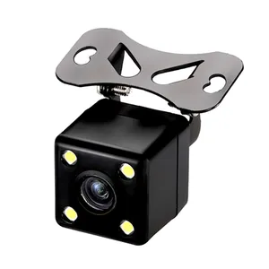 kamera belakang 5 pin Suppliers-Wanqi Kamera Parkir Otomatis untuk Mobil, Kamera Mundur dengan 4 Lampu Sudut Lebar 140 Derajat, Kamera Parkir Otomatis untuk Kamera Dasbor Penghubung