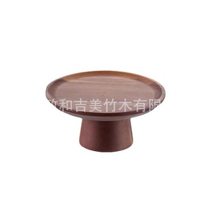 Acacia Wood Cake Stand 30x30x12cm Eco Friendly Dessert Display <b>Rack</b> Home Fruit <b>Plate</b> - Product Image 5
