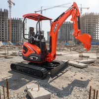Mini-excavatrice sur chenilles en caoutchouc GIYI MMS FUTURE, machine de terrassement 2,5 tonnes 2500 kg, VICSEC