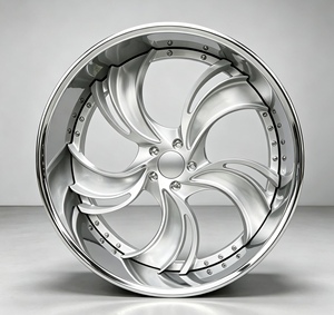 Jantes forgées <span class=keywords><strong>en</strong></span> deux parties 6061 T6, à rayons torsadés personnalisés, à déport profond, jantes de performance pour voitures de sport de luxe - Product Image 2
