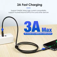 USB3.2 Gen2 3A 60W Type C vers USB3.0 Mâle PD Câble de charge rapide 10Gbps Haute vitesse 1m 2m 3m Câble de transfert de données et de charge