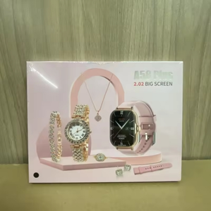 Hot Fashion Smart Watch A58 Plus Ladies Luxury Gold Smartwatch Relojes Set para mujeres Regalo A58 Plus Cheap Ladies Smart Bracelets - Product Image 2
