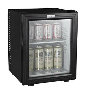 Mini bir tampilan kulkas bar Minuman kotak pendingin kaca pintu mini pendingin minuman 28L mini acara Kasus