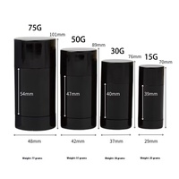 Conteneur cosmétique personnalisé de bâton de déodorant 15ml 30ml 50ml 75ml tube de déodorant de remplissage inférieur de bâton de déodorant rouleau sur le conteneur de bâton de déodorant