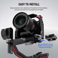 NEEWER Mini V Mount Plaque de batterie en alliage d'aluminium à dégagement rapide anti-chute pour Ronin RS3 Pro RS 2 RSC 2 Gimbal Compatible V Lock
