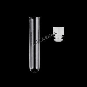Tianjing Disposable <b>Plastic</b> Test <b>Tubes</b> 12x60mm 3ml With Pe Stopper Screen Printing For Laboratory Use - Product Image 3