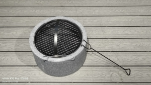 Brasero Redondo Portátil para Exteriores, Impermeable, Hecho a Mano y Personalizado, sin Humo, para Barbacoa, Adornos de Jardín - Product Image 4