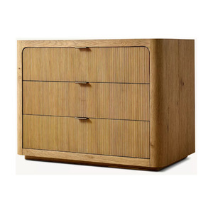 Table de chevet CAMBRIA RHMAKER FURNITURE, table de chevet moderne de luxe, table de chevet fermée avec tiroir pour chambre à coucher - Product Image 2