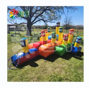 Outdoor Team Building Games Party rental Inflatable Ring Toss Hoopla Games Exciting Inflatable Sports Game outdoor throwing loop