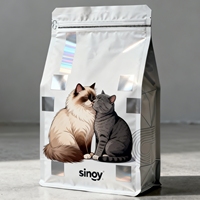 Sachet Doypack Premium pour Aliments pour Animaux, Scellé sur 3 Côtés, Fermeture Éclair Supérieure, Qualité Alimentaire, pour Mélange de Graines pour Oiseaux, Perroquet, Nymphéa, Gelée, Sushi, Résistant à la Perforation