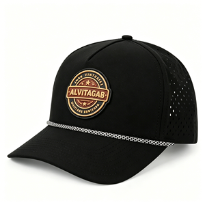 Premium Quality Vintage Western Cowboy Style <b>Flat</b> Brim Mesh Back 5-Panel Adjustable Custom Embroidered Trucker <b>Hats</b> for Unisex - Product Image 3