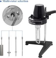 Lab Use Brookfield Pointer Type Digital Viscometer 4 Rotors Viscosity Tester Meter Rotational Viscometer Viscosity-Temperature
