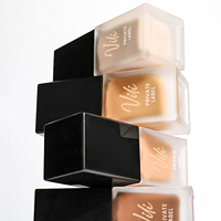 Fond de teint végétalien pour femmes, haute qualité, noir, couvrance totale, sans huile, imperméable, mat, 15 ml, 3 ans