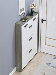 17cm Simple Moderne Flip-Bucket Style Étagère À Chaussures Entrée De La Maison Multi-Fonctionnel Stockage Meubles Étroits - Product Image 2