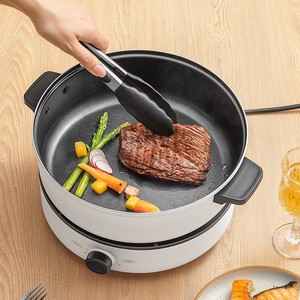 Sartén Eléctrica Midea de 4L con Revestimiento Antiadherente, Redonda, Blanca, de Una Sola Capa, para Uso Doméstico - Product Image 1