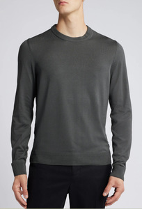 Jersey de punto de moda de cuello alto de invierno, suéter de gran tamaño informal para hombre, suéter liso para hombre - Product Image 4