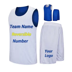 Design Cheap Basketball Jersey Uniform Blank Latest Best Sublimated Reversible Custom Basketball Jerseys