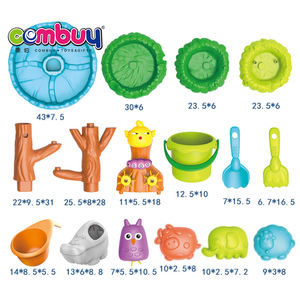 Set di Giocattoli Estivi da Spiaggia in Plastica con Albero, Tavolo e Sabbia per Bambini - Product Image 6