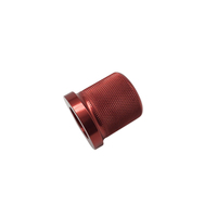 Precise Alignment CNC Machining OEM Aluminum Milling Drilling Turning Parts Red Shiny Precise Tolerance Custom Car Parts