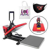 Mecolour Vente en gros Presse à chaud rouge de haute qualité Machine d'impression sur T-shirts Machine à transfert thermique personnalisée