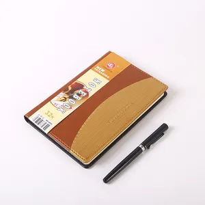 Carpeta de cuaderno de cuero para diario escolar de negocios de PU A5 A6 de color macarrón portátil éxito de ventas al por mayor con carpeta de hojas sueltas