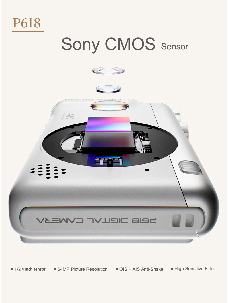 Professional 64MP 4K Digital DV Camera – 16X Zoom Dual Camera with CMOS Imaging Sensor - View 2