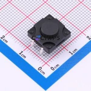 TS018-CBY1FH5.5 Tactile Switch Through hole-4P,12x12mm Switch Single Pole Single Throw Round Button 2.5N Through Hole - Product Image 1