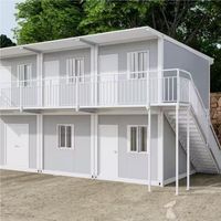 Maison conteneur préfabriquée moderne isolée, modulaire et connectable par boulons, pour boutique éphémère et bureau commercial