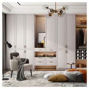 Armoires de chambre à coucher en bois massif de conception moderne et luxueuse, dernier modèle, armoire multifonctionnelle adaptée aux hommes - Product Image 2