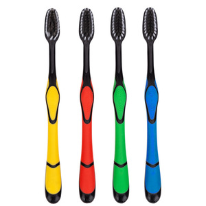 Bamboo Charcoal Toothbrush Soft Bristles Random Color Household Use Stain Removal Family Pack - Product Image 5