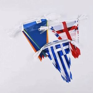 Custom Country Printing Bunting <b>Flags</b> National Triangular Decoration England Greece PE String <b>Flag</b> - Product Image 5