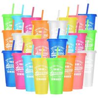 Gobelets et couvercles en plastique PP jetables personnalisés avec logo, impression IML, écologiques et durables, pour les fêtes