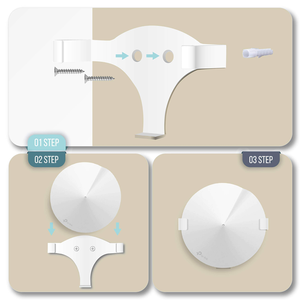 Soporte de pared Compatible <span class=keywords><strong>tp</strong></span>-<span class=keywords><strong>link</strong></span> <span class=keywords><strong>Deco</strong></span> M9, soporte de montaje fabricado en Metal resistente soporte Compatible <span class=keywords><strong>tp</strong></span>-<span class=keywords><strong>link</strong></span> <span class=keywords><strong>Deco</strong></span> M9 <span class=keywords><strong>Mesh</strong></span> WiFi. - Product Image 4